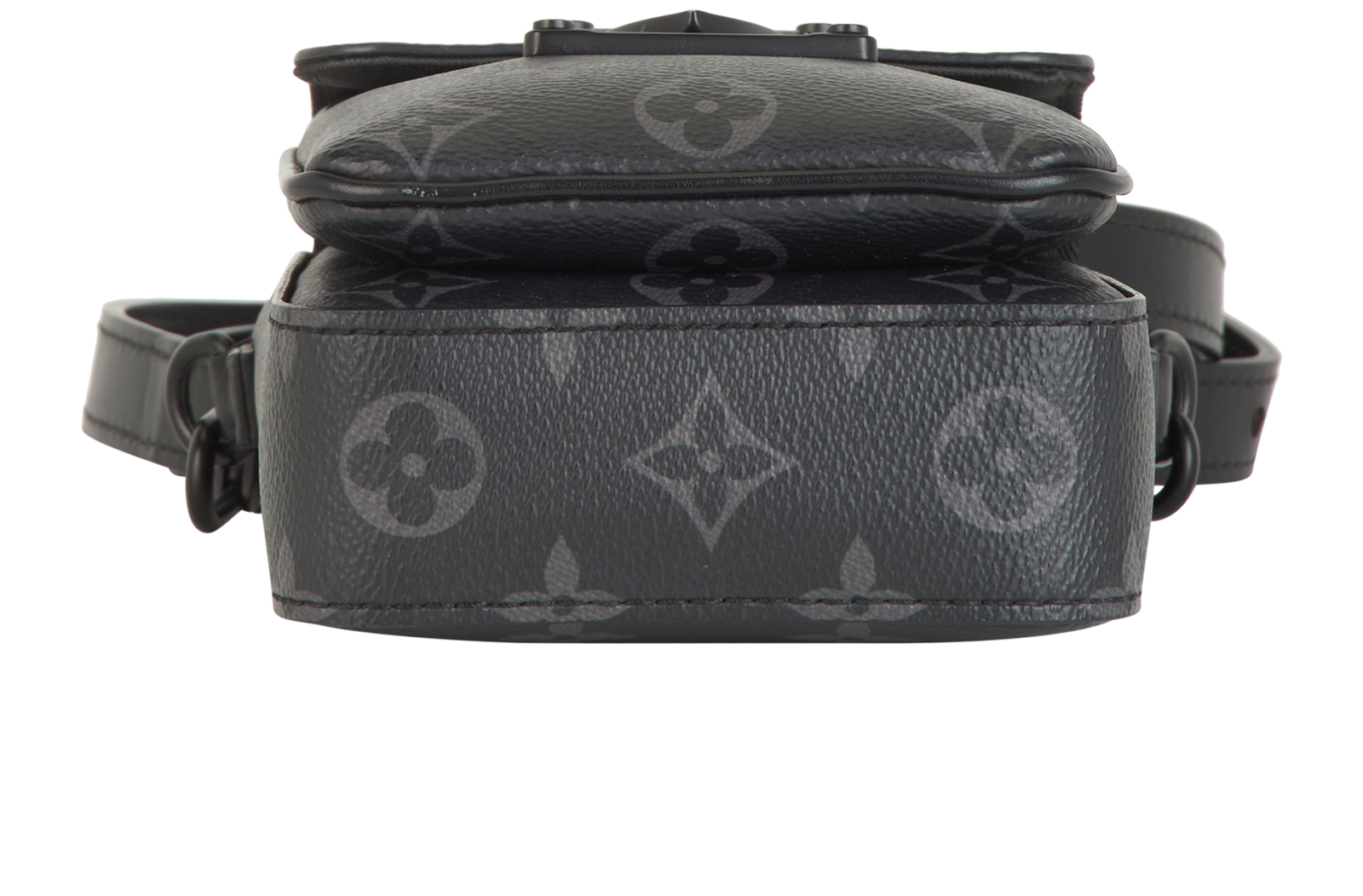 S-Lock Vertical Wallet Crossbody, &pound;790, Handbags, Black, Canvas, Top view